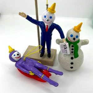 2/$20 Vintage Jack-in-the-Box Ornaments 3 piece set
